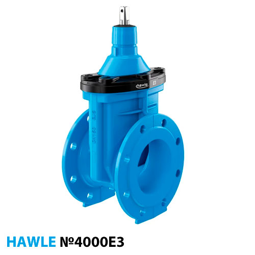 Засувка клинова Hawle 4000E3 DN 125 PN16 (5017714)