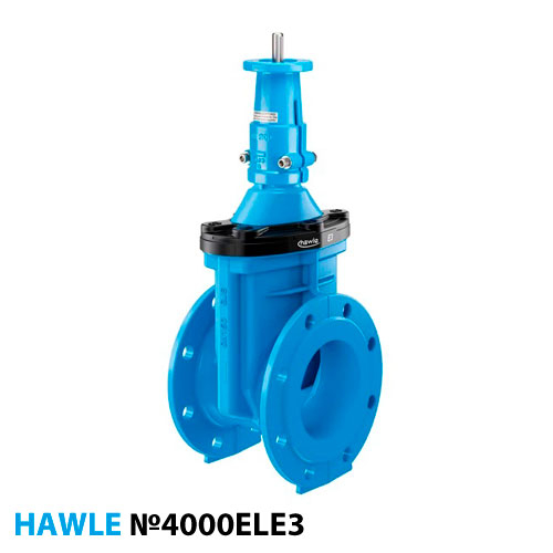 Задвижка клиновая Hawle 4000ELE3 DN 80 PN16 под эл.привод (5019618)