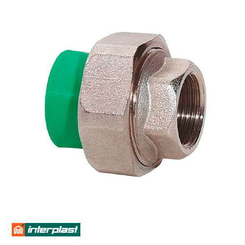 Муфта розбірна (американка) 25х3/4" ВР Interplast PPR Green PN30 (700412534)