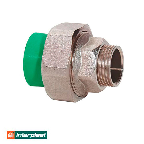 Муфта разборная (американка) 20х1/2" НР Interplast PPR Green PN30 (700422012)