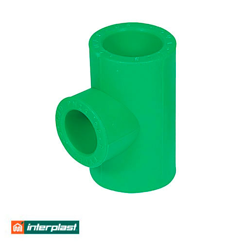 Тройник редукционный полипропиленовый 32-20-25 Interplast PPR Green PN30 (790060023)
