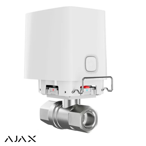 Ajax WaterStop 1" DN25 Jeweller Бездротовий кран з дистанційним керуванням | білий (52267.154.WH1)