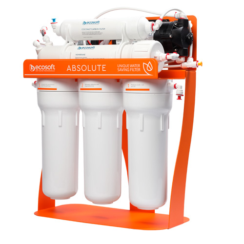 Фільтр зворотного осмосу Ecosoft Absolute 5-50P з помпою на станині (MO550PSECO)
