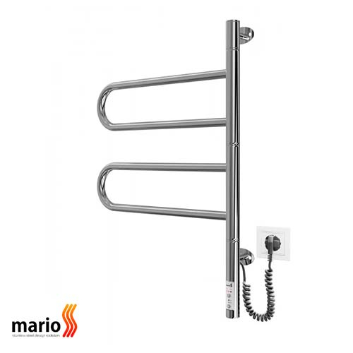 Рушникосушарка електрична поворотна Mario Тристар-I 600х445/55 TR (4820111355631)