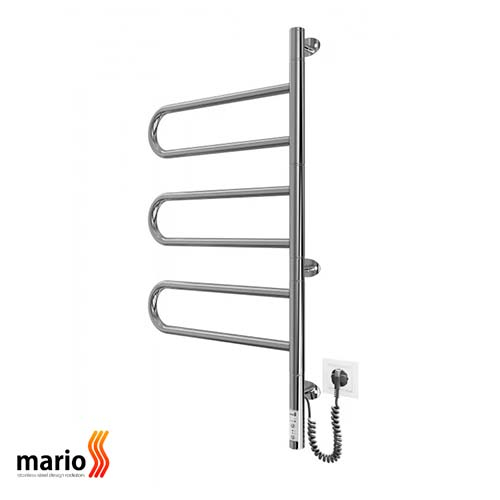 Рушникосушарка електрична поворотна Mario Тристар-I 800х445/55 TR (4820111355648)