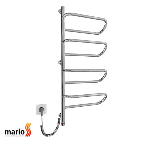 Электрический полотенцесушитель поворотный Mario Электра-І 1000х475 | слева