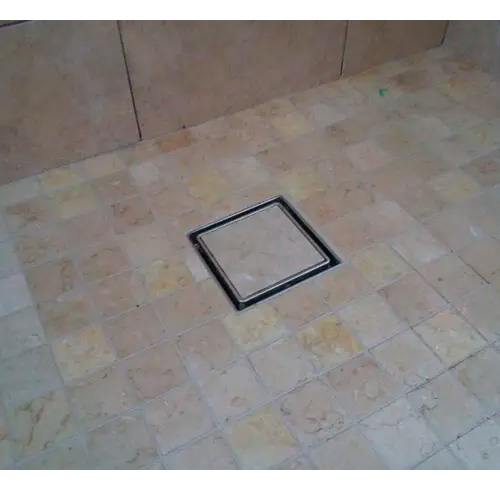 Трап для душу під плитку HL90Pr-3020 із сухим сифоном "Primus", решітка 112х112 (у підрамнику 132х132), DN40/50