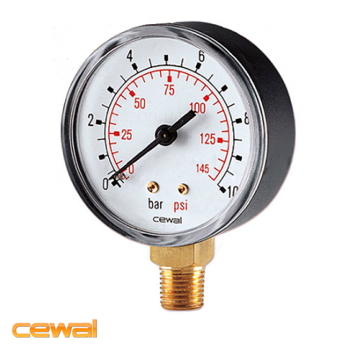 Манометр вертикальний CEWAL М 63 RP 1/4" 0-16 бар (91463511)