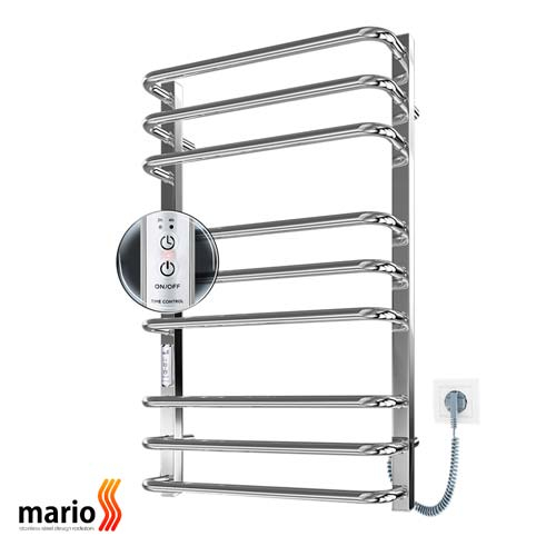 Електрична рушникосушарка Mario Преміум Стандарт-ІТ 800х500 з таймером