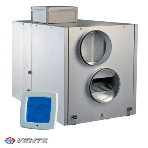 Припливно-витяжна установка з рекуперацією тепла Вентс ВУТ 1500 ВГ-4 Л