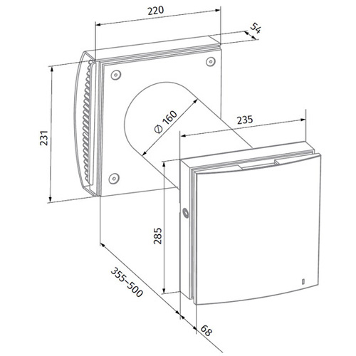 Рекуператор проветриватель BLAUBERG Vento Expert A100-1 S10 W V.2