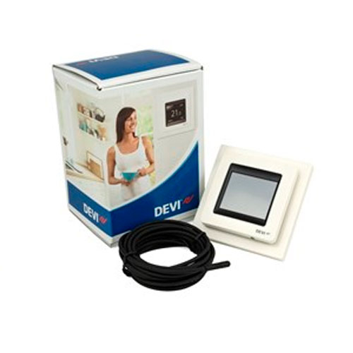 Терморегулятор для электрического теплого пола DEVIreg Touch | слоновая кость (140F1078)