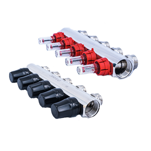 Коллектор для теплого пола Djoul | 12 контуров | 1"x3/4" Euro (DJ2016212A-e)