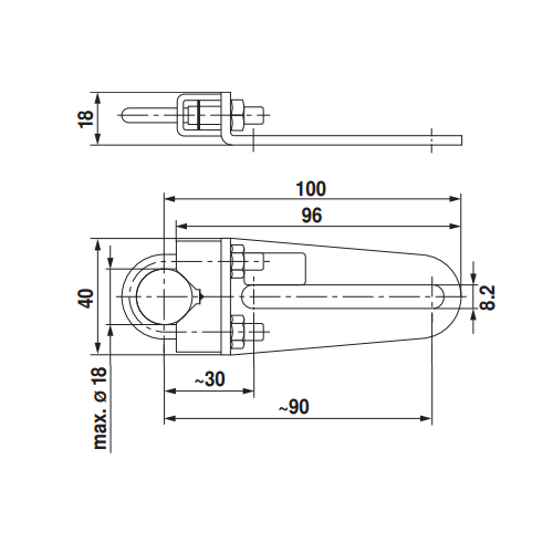 Belimo KH8 Хомут на вал для передачи усилия от привода