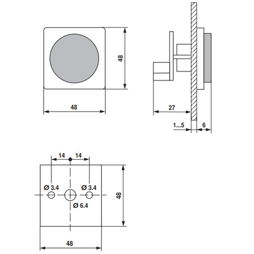 Belimo SGF24 Позиционер для встроенного монтажа, 24 В~/=, для приводов -SR