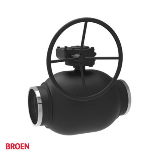 Кран шаровый стальной приварной с редуктором BROEN Ballomax DN300 PN25 стандартнопроходной (8500225300480)