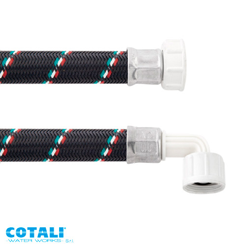 Шланг заливний для пральної машини 1 м Cotali 3/4" ВВ PN10 кутовий (080N8T110100)