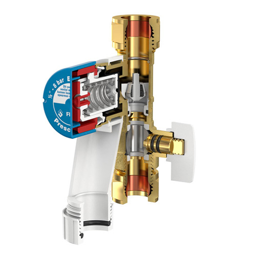 Група безпеки бойлера Flamco Prescor IC 1/2", 8 бар, до 200л (27173)