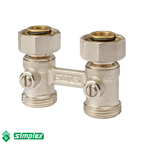 Узел нижнего подключения прямой Simplex D2/50 3/4"х3/4" (F10015)