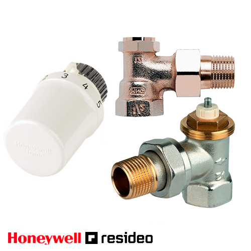 Термостатичний комплект Resideo (Honeywell) 1/2" кутовий (VTL3000ES15)