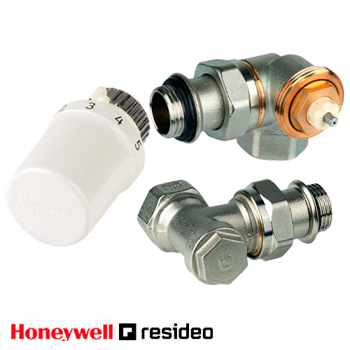 Термостатический комплект Resideo (Honeywell) 1/2" угловой (VTL3030AS15)