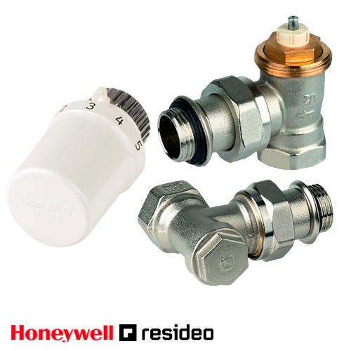 Термостатический комплект Resideo (Honeywell) 1/2" угловой (VTL3030ES15)