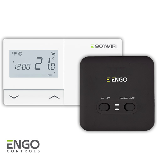 Беспроводной термостат с Wi-Fi ENGO E901-WIFI | белый (932322661)