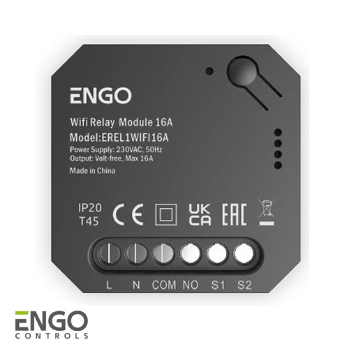Розумне реле ENGO EREL-16WIFI | 16A | для інтелектуального керування пристроєм увімк./вимк. (932313960)