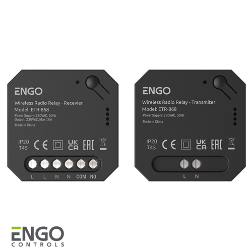 Дистанційний перемикач (реле) ENGO ERELAY ETR-868 MГц, 16(5) А, 230В (932253966)