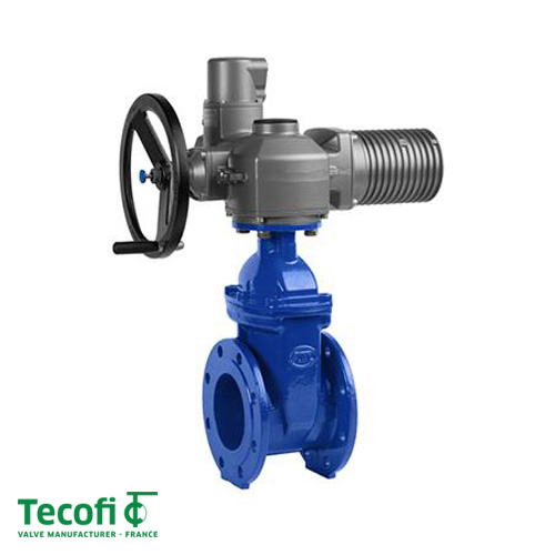 Задвижка с электроприводом Tecofi VOC4241CM-00EP DN 200 PN16 + AUMA SA14.2 / NORM (VOC4241CM-00EP0200ELE)