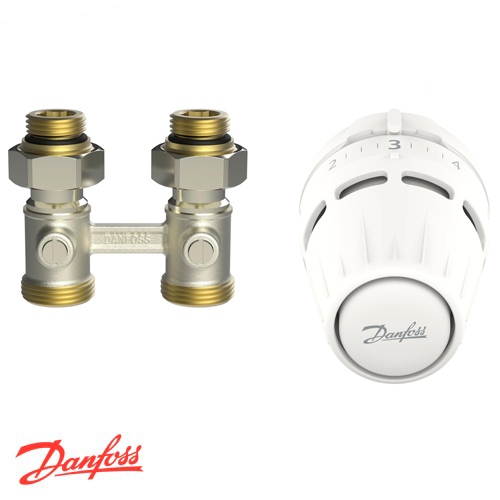 Радіаторний комплект Danfoss Regus + RLV-KB прямий | 1/2" (015G5308)