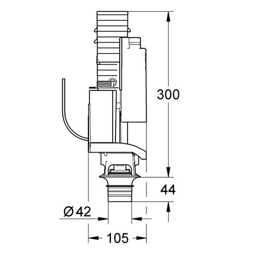 Смывной клапан GROHE для GD2 (38736000)