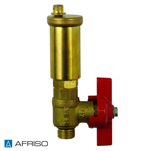 Повітровідвідник автоматичний AFRISO Solar 3/8" з кульовим краном (77996)