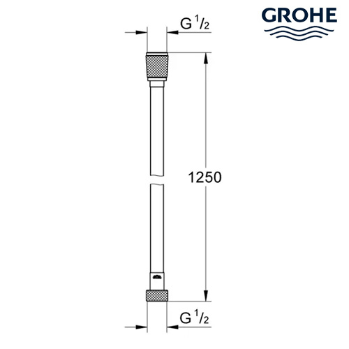 Шланг для душа Grohe Silverflex TwistStop 125 см хром (28362001)