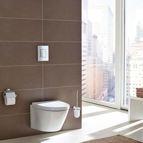 Инсталляция для унитаза 4 в 1 Grohe Rapid SL, кнопка Skate Cosmopolitan хром (UA3873200A)