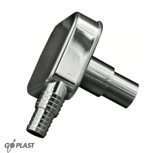 Сифон для стиральной машины GoPlast D25/32 мм | хром (1209CR0000)