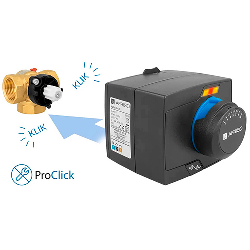 Трехходовой смесительный клапан Afriso ARV 382 Vario ProClick Rp 3/4" | DN 20 | Kvs 3,5-9 (1338220)