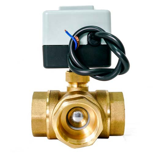 Трехходовой шаровый клапан с электроприводом Tervix Pro Line ORC 3-way NO Rp 3/4" | DN 20 (202122)