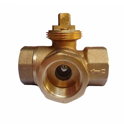 Трехходовой зонный клапан Tervix Pro Line ZERG NO Rp 3/4" | DN 20 | Kvs 17 с самовозвратным электроприводом (206122)