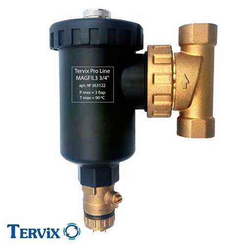 Магнитный проточный фильтр Tervix Pro Line MAGFIL3 3/4’’ (363122)