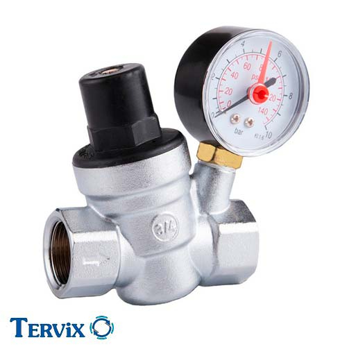 Редуктор давления воды Tervix Pro Line 3/4" с манометром (381121)