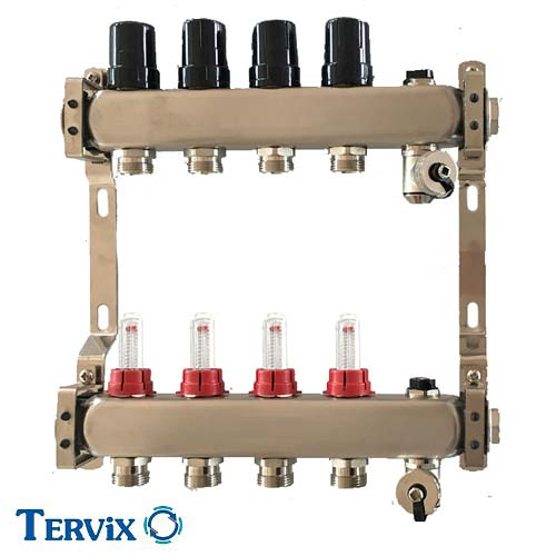 Колектор із н/ж сталі Tervix Pro Line | 6 контурів (501206)