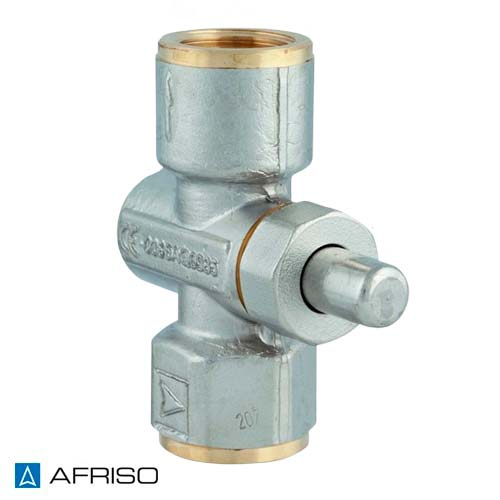 Кнопочный кран для манометра Afriso 1/2"х1/2" Pn5 (63031)