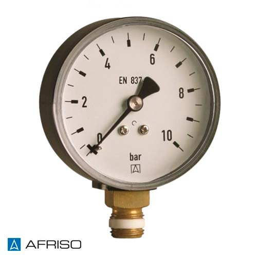 Манометр AFRISO тип RF 100 RAD 0-4 бар | 1/2" | к.т. 1,6 (63612)