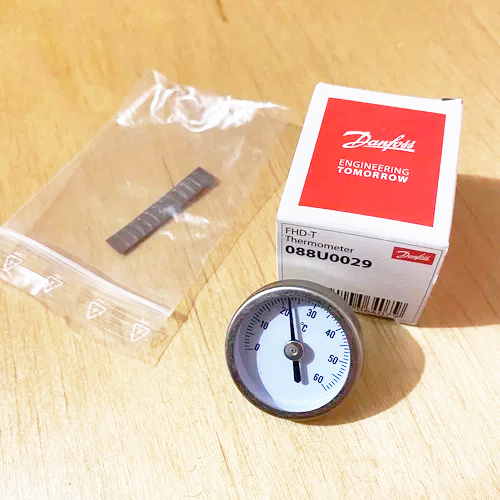 Термометр Danfoss FHD-T 0-60°C (088U0029)