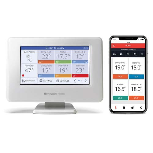 Розумний Wi-Fi терморегулятор Resideo Evohome ATP921R3100 багатозонний | центр. панель + реле (Honeywell ATP921R3100)