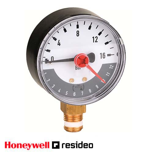 Resideo М78М 16 бар Манометр для фільтра F78TS з індикатором пам'яті (Honeywell M78M-A16MR)
