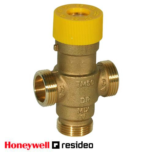 Термозмішувальний клапан Resideo TM50SOLAR-1/2E без накидних гайок (Honeywell TM50SOLAR-1/2E)