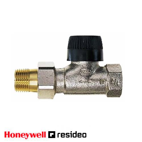 Кран радіаторний прямий Resideo V2000BB 1/2" із вставкою ВВ (Honeywell V2000DBB15)