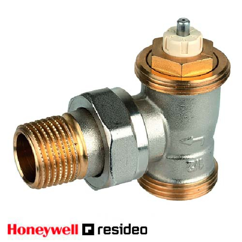 Термостатичний кутовий клапан Resideo V2026SX 3/4" (Honeywell V2026ESX15)